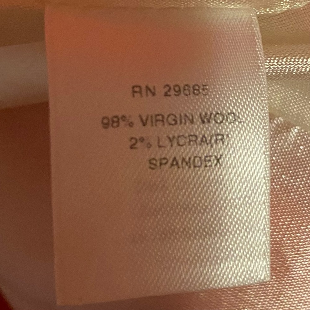 Pendleton Wool Orange Jacket Blazer Pleated Back … - image 4